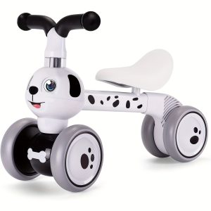 Baby Balance Bike for 1 Year Old Boy Girl First Birthday Gift, 10-36 Months Toddler Balance Bike, No Pedal 4 Wheels Ride-on Toys Indoor Outdoor, 1st Birthday Gifts Halloween Christmas Gift