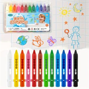 Bath Crayons Set Bathtub Crayons Washable Easy Clean Bath Time Crayons, Colorful Bathtub Markers Toys, Shower Crayons Bath Putter Crayons Christmas Halloween Gift