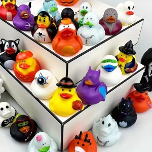 Halloween Rubber Ducks 12u002F24pcs - Perfect for Party Favors, Candy Bag Fillers & Kids' Shower Toys | Assorted Styles | Ideal for Birthday Gifts, Beach & Pool Fun, Carnivals & Festive Celebrations