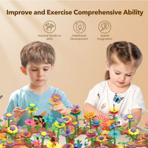 Educational Toys For ToddlersEducational Inserting Flower Building Blocks Toys Promote Children's Fine Motor Skills Diy Stitching Contribute To Parent-child Interactive Entertainment 224 Accessories